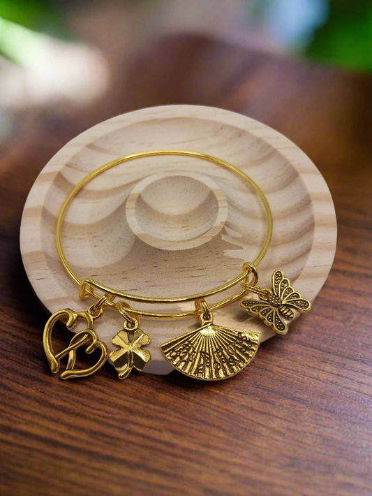 Gold Classic Bangle #4 (One Size Fits Most)