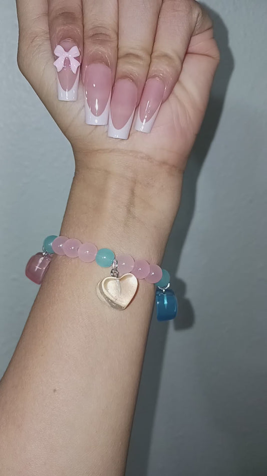 Erês Heart Glass Bracelet